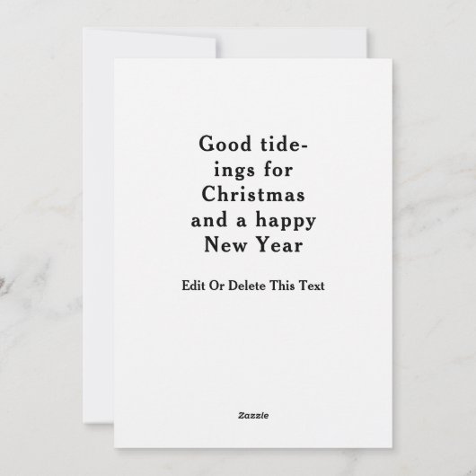 Cartes Pour Fêtes Annuelles Noël de bateau à voile (Dos)