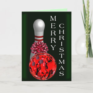Cartes Pour Fêtes Annuelles Noël de bowling