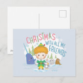 Cartes Pour Fêtes Annuelles Noël de Buddy l'Elf avec tous mes amis (Devant / Derrière)