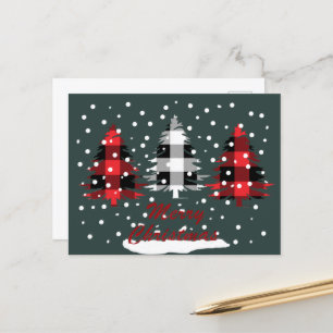 Cartes Pour Fêtes Annuelles noël de buffalo plaid