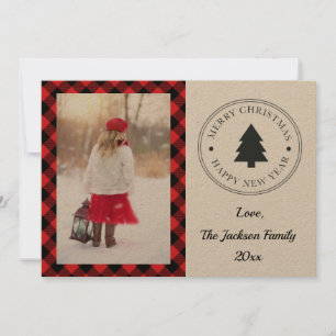 Cartes Pour Fêtes Annuelles Noël de Buffalo Plaid