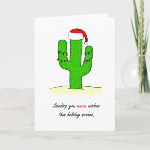 Cartes Pour Fêtes Annuelles Noël de cactus