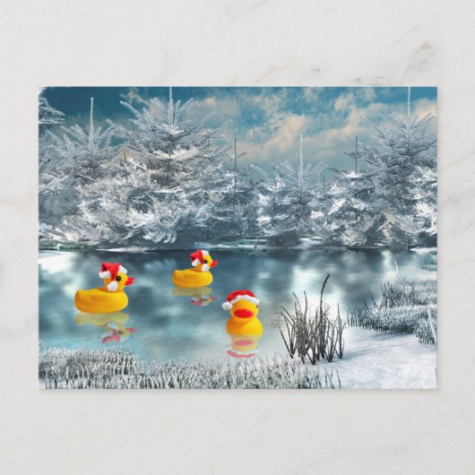 Cartes Pour Fêtes Annuelles Noël de canard (Devant)