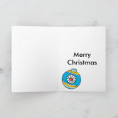 Cartes Pour Fêtes Annuelles Noël de chat noir (Intérieur)