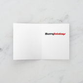 Cartes Pour Fêtes Annuelles Noël de chat noir (Intérieur)