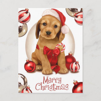 Cartes Pour Fêtes Annuelles Noël de cocker