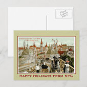 Cartes Pour Fêtes Annuelles Noël de Coney Island (Devant / Derrière)