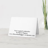 Cartes Pour Fêtes Annuelles Noël de créatures de désert (Dos)