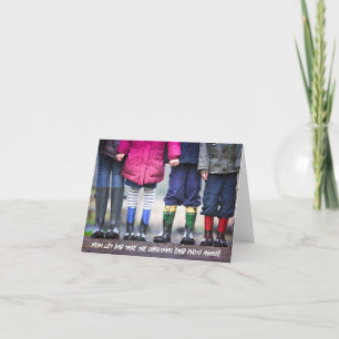 Cartes Pour Fêtes Annuelles Noël de famille amusant