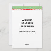 Cartes Pour Fêtes Annuelles Noël de football (Dos)