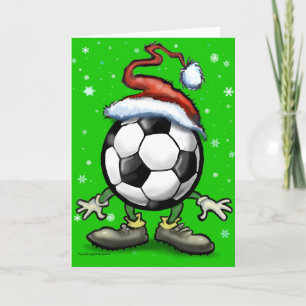 Cartes Pour Fêtes Annuelles Noël de football