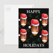 CARTES POUR FÊTES ANNUELLES NOËL DE FOOTBALL (Devant / Derrière)