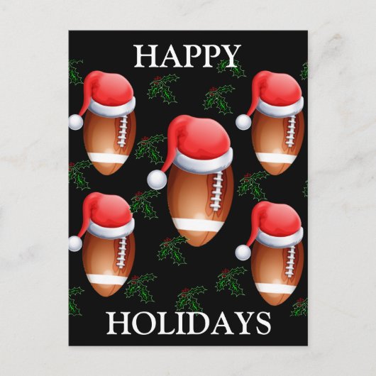 CARTES POUR FÊTES ANNUELLES NOËL DE FOOTBALL (Devant)