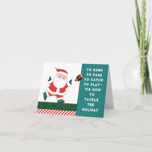 Cartes Pour Fêtes Annuelles Noël de football amusant