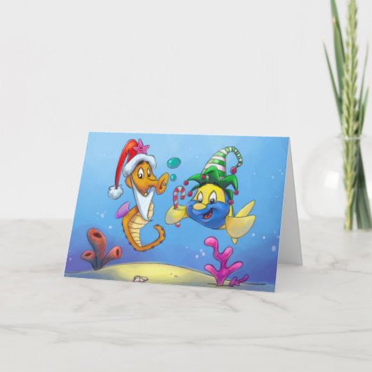 Cartes Pour Fêtes Annuelles Noël de FriendFish (Devant)