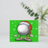 Cartes Pour Fêtes Annuelles Noël de golf (Debout devant)