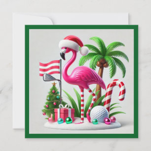 Cartes Pour Fêtes Annuelles Noël de golf en juillet pour golfeurs avec le Père