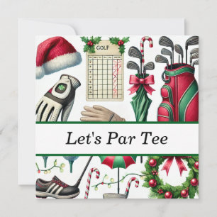 Cartes Pour Fêtes Annuelles Noël de golf en juillet pour golfeurs avec le Père