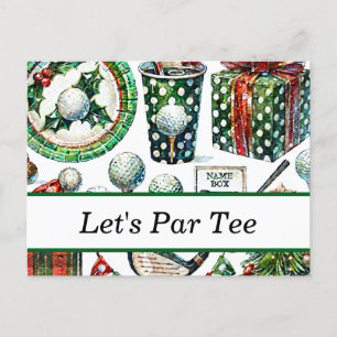 Cartes Pour Fêtes Annuelles Noël de golf en juillet pour golfeurs avec le Père