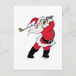 Cartes Pour Fêtes Annuelles Noël de Golfing Père Noël