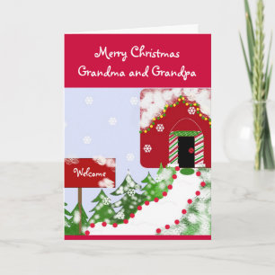Cartes Pour Fêtes Annuelles Noël de grand-maman et de grand-papa…