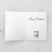 Cartes Pour Fêtes Annuelles Noël de grange d'hiver (Intérieur)