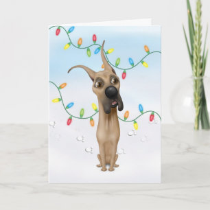 Cartes Pour Fêtes Annuelles Noël de great dane