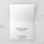 Cartes Pour Fêtes Annuelles Noël de Holly Wreath (Intérieur)