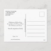 Cartes Pour Fêtes Annuelles Noël de Jésus Yeshua (Dos)