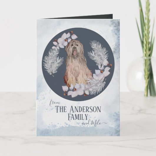 Cartes Pour Fêtes Annuelles Noël de la Briard personnalisée (Devant)