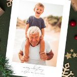 Cartes Pour Fêtes Annuelles Noël de la calligraphie | collage photo de famille<br><div class="desc">Noël de la calligraphie | collage photo famille Carte de vacances</div>