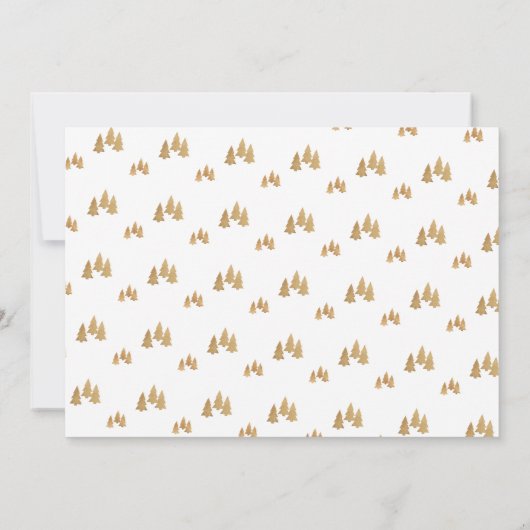 Cartes Pour Fêtes Annuelles Noël de la calligraphie or simple (Dos)