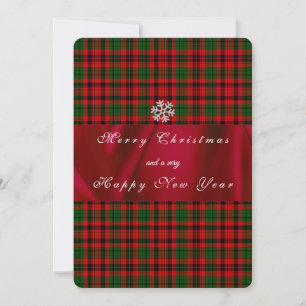 Cartes Pour Fêtes Annuelles Noël de la campagne rouge et verte