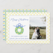 Cartes Pour Fêtes Annuelles Noël de la côte de la Bow bleue Grandmillenium Pho (Devant / Derrière)