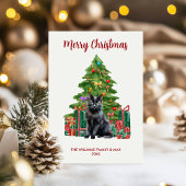 Cartes Pour Fêtes Annuelles Noël de la famille des chats noirs