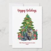 Cartes Pour Fêtes Annuelles Noël de la famille des chats perses (Devant)