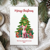Cartes Pour Fêtes Annuelles Noël de la famille des chats Sphynx