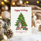 Cartes Pour Fêtes Annuelles Noël de la famille des chiens bergers australiens