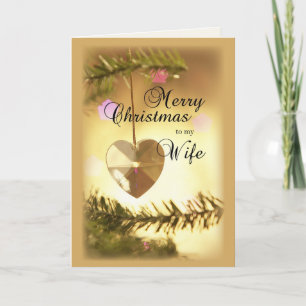 Cartes Pour Fêtes Annuelles Noël de la femme belle ornement de coeur