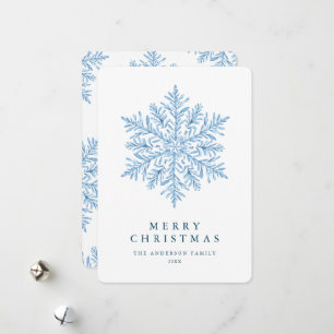 Cartes Pour Fêtes Annuelles Noël de la flocon de neige d'hiver