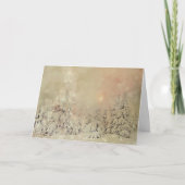 Cartes Pour Fêtes Annuelles Noël de la Forêt d'or neigeuse (Devant)