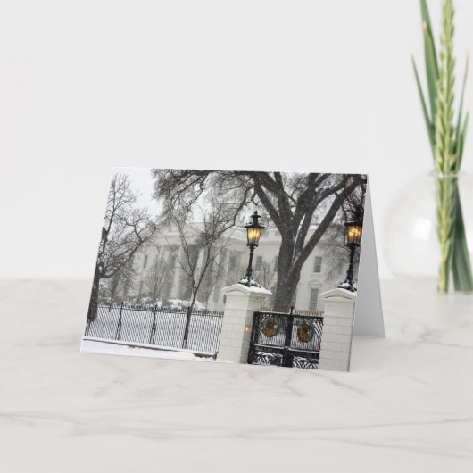 Cartes Pour Fêtes Annuelles Noël de la Maison Blanche (Devant)