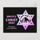 Cartes Pour Fêtes Annuelles Noël de la Nativité chrétienne moderne (Devant)