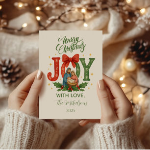 Cartes Pour Fêtes Annuelles Noël de la Nativité Religieuse
