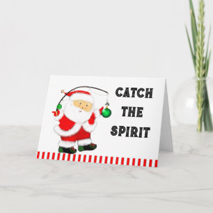 Cartes Pour Fêtes Annuelles Noël de la pêche