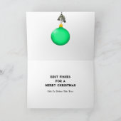 Cartes Pour Fêtes Annuelles Noël de la pêche (Intérieur)