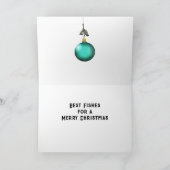 Cartes Pour Fêtes Annuelles Noël de la pêche (Intérieur)
