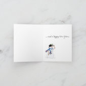 Cartes Pour Fêtes Annuelles Noël de la petite fille (Intérieur)