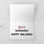 Cartes Pour Fêtes Annuelles Noël de la Secourt de chien (Intérieur)