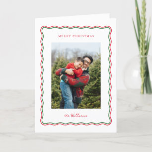 Cartes Pour Fêtes Annuelles Noël de la vague moderne